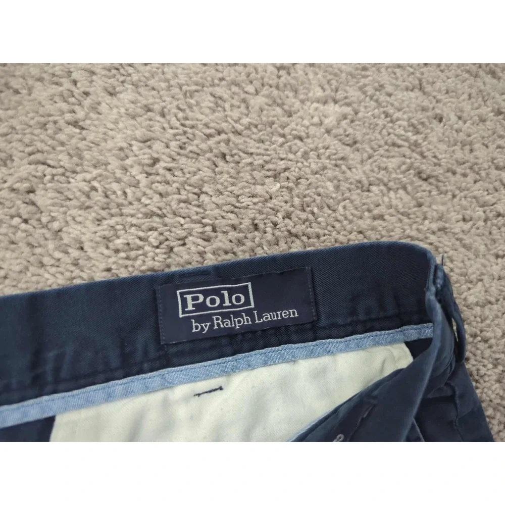 Polo Ralph‎ Lauren Chino Shorts Mens 38 Navy Inseam: 8.5